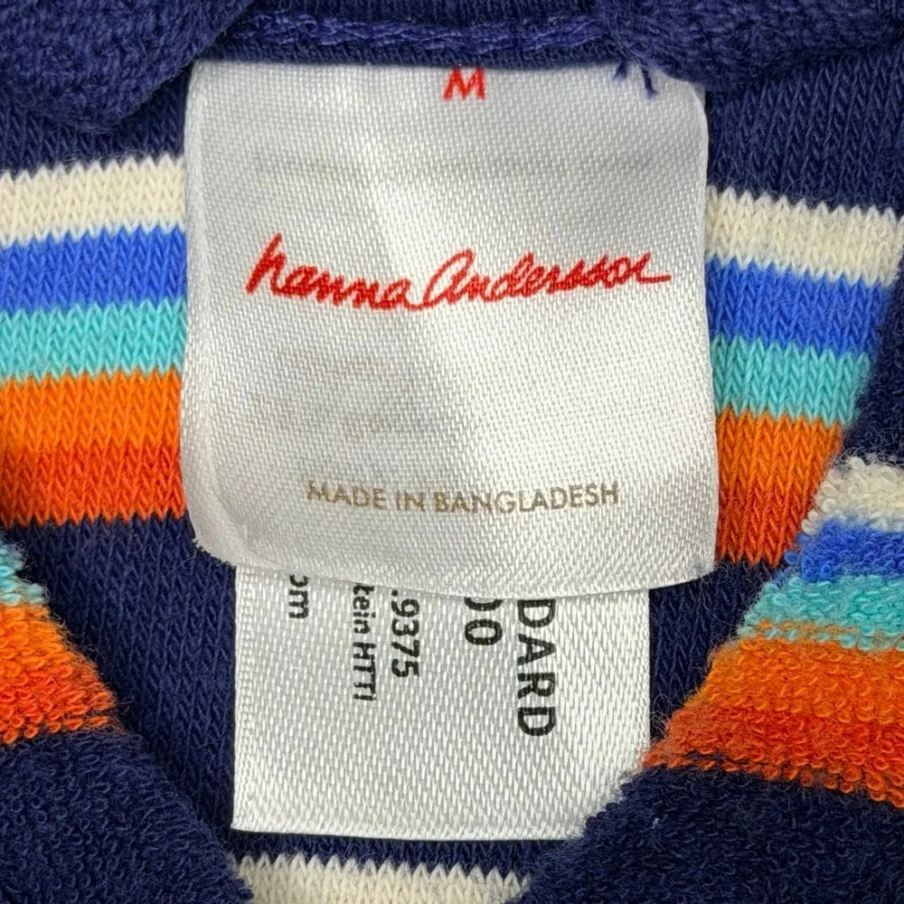 Hanna Andersson Striped Hooded Terry Swim Cover Up